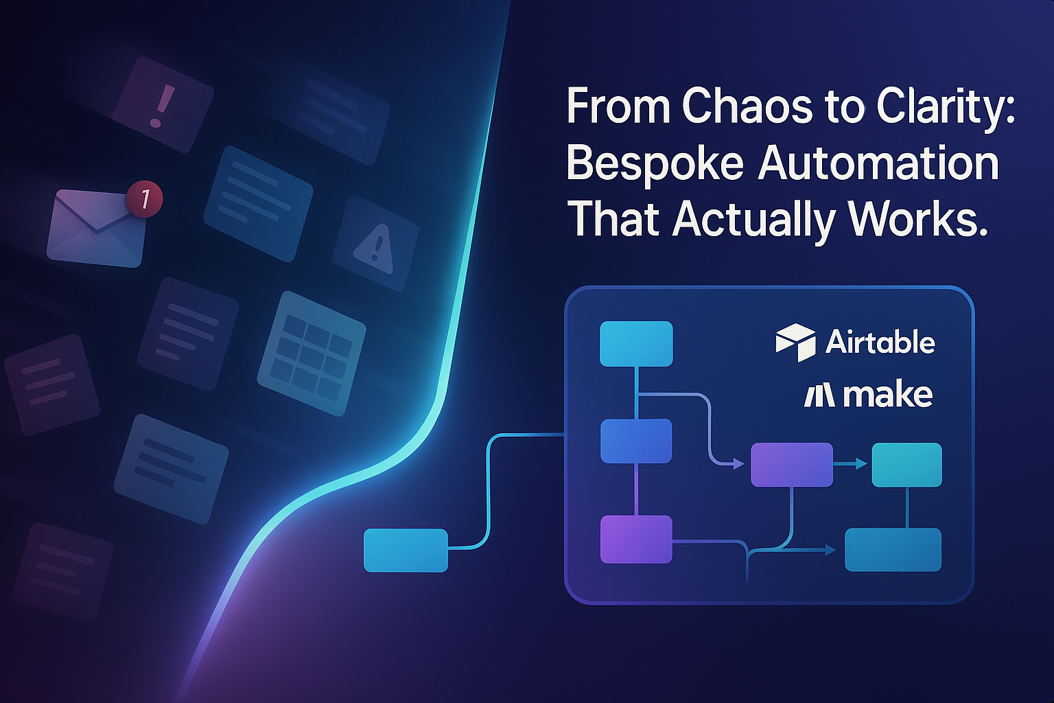 From chaos to clarity: bespoke automations built with Make and Airtable